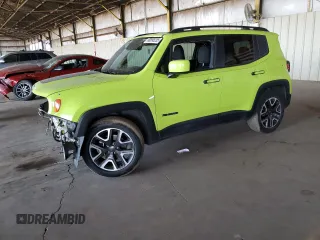 2018 Jeep Renegade Latitude with VIN ZACCJABBXJPJ58093, listed as a Copart auction lot 60895255 with 182,418 mi miles and Salvage title. Bid and sale history available at DreamBid. Image 1.