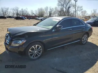 2016 Mercedes-Benz C 300 Luxury with VIN 55SWF4KB0GU105811, listed as a Copart auction lot 50786015 with 121,280 mi miles and Salvage Title. Bid and sale history available at carsss.com. Image 1.