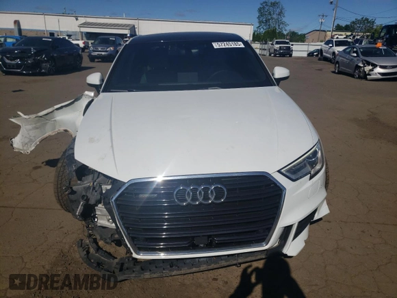 2018 Audi A3 Premium Plus with VIN WAUJ8GFF7J1018537, listed as a Copart auction lot 57245185 with 77,643 mi miles and Salvage title. Bid and sale history available at DreamBid. Image 5.