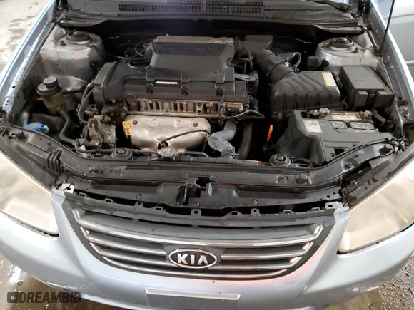 2008 Kia Spectra EX with VIN KNAFE122585497493, listed as a Copart auction lot 49265255 with 120,807 mi miles and Salvage Title. Bid and sale history available at carsss.com. Image 11.