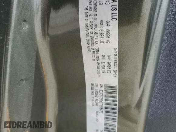 2016 FIAT 500 Sport with VIN 3C3CFFBRXGT155473, listed as a Copart auction lot 59304825 with 71,436 mi miles and Salvage title. Bid and sale history available at DreamBid. Image 12.