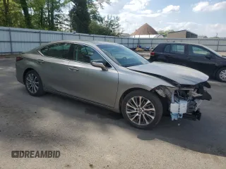 2021 Lexus ES 350 with VIN 58ADZ1B1XMU095088, listed as a Copart auction lot 55214265 with 46,418 mi miles and Salvage Title. Bid and sale history available at DreamBid. Image 4.