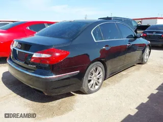 2013 Hyundai Genesis 3.8L with VIN KMHGC4DD9DU239485, listed as a IAAI auction lot 41930475 with 309,349 mi miles. Bid and sale history available at carsss.com. Image 4.