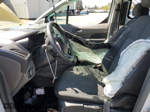2022 Ford Transit Connect XLT with VIN NM0LS7T28N1527571, listed as a Copart auction lot 43587235 with 8,620 mi miles and Salvage title. Bid and sale history available at DreamBid. Image 7.