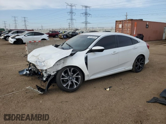 2021 Honda Civic Sport with VIN 2HGFC2F86MH543947, listed as a Copart auction lot 49189245 with Not Provided miles and Salvage Title. Bid and sale history available at DreamBid. Image 1.