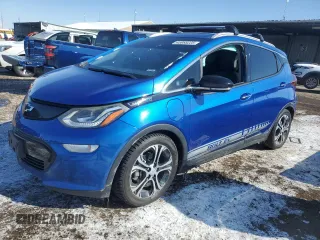 2018 Chevrolet Bolt EV Premier with VIN 1G1FX6S00J4113889, listed as a Copart auction lot 45985225 with 49,015 mi miles and Salvage Title. Bid and sale history available at carsss.com. Image 1.