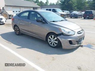 2012 Hyundai Accent GLS with VIN KMHCU4AEXCU114972, listed as a IAAI auction lot 42664028 with 140,675 mi miles and . Bid and sale history available at DreamBid. Image 1.