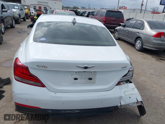 2019 Genesis G70 Advanced with VIN KMTG34LA8KU027252, listed as a IAAI auction lot 41697822 with 130,086 mi miles and . Bid and sale history available at DreamBid. Image 16.