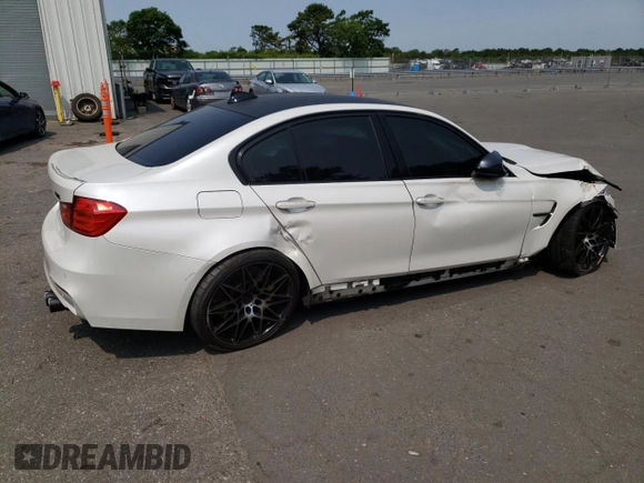 2015 BMW M3 with VIN WBS3C9C50FP804940, listed as a Copart auction lot 55555883 with 102,075 mi miles. Bid and sale history available at carsss.com. Image 3.