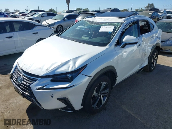 2021 Lexus NX 300 z VIN JTJGARBZ8M5028503, wystawiony jako IAAI lot #42702423 z przebiegiem 37 126 mil mil oraz . Historia ofert i sprzedaży dostępna na DreamBid. Obrazek 2.
