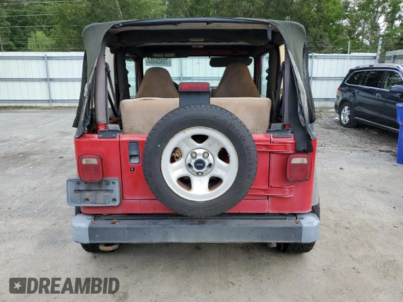 2001 Jeep Wrangler Sport with VIN 1J4FA49S71P336539, listed as a Copart auction lot 70908464 with 211,246 mi miles and Clean Title. Bid and sale history available at carsss.com. Image 6.