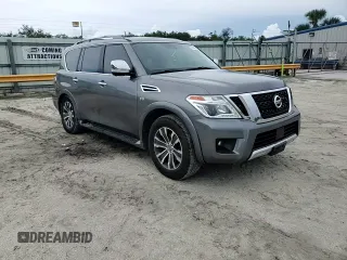2018 Nissan Armada SL with VIN JN8AY2ND1JX002521, listed as a Copart auction lot 69490424 with 117,109 mi miles and Non Repairable. Bid and sale history available at carsss.com. Image 12.