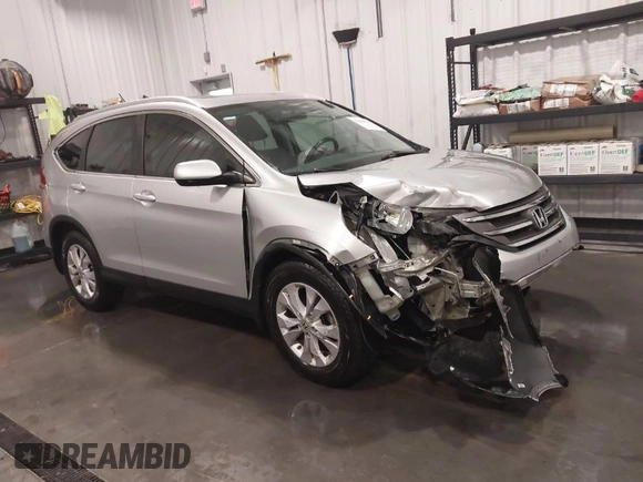 2013 Honda CR-V EX-L with VIN 2HKRM3H71DH524250, listed as a IAAI auction lot 41686014 with 86,794 mi miles and . Bid and sale history available at DreamBid. Image 1.