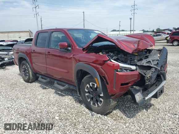 2022 Nissan Frontier Pro-4X with VIN 1N6ED1EK1NN601886, listed as a Copart auction lot 65182295 with 51,879 mi miles and Salvage title. Bid and sale history available at DreamBid. Image 4.
