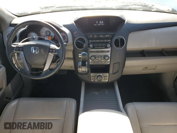 2014 Honda Pilot EX-L with VIN 5FNYF3H77EB015608, listed as a Copart auction lot 43647195 with 59,365 mi miles and Salvage Title. Bid and sale history available at DreamBid. Image 8.