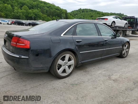 2007 Audi A8 4.2L z VIN WAUMV44E17N007856, wystawiony jako Copart lot #58255675 z przebiegiem 125 804 mil mil oraz Szkoda całkowita • Salvage title. Historia ofert i sprzedaży dostępna na DreamBid. Obrazek 3.