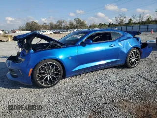 2016 Chevrolet Camaro 1LT with VIN 1G1FB1RX0G0160974, listed as a Copart auction lot 87035164 with 107,176 mi miles and Salvage Title. Bid and sale history available at carsss.com. Image 1.