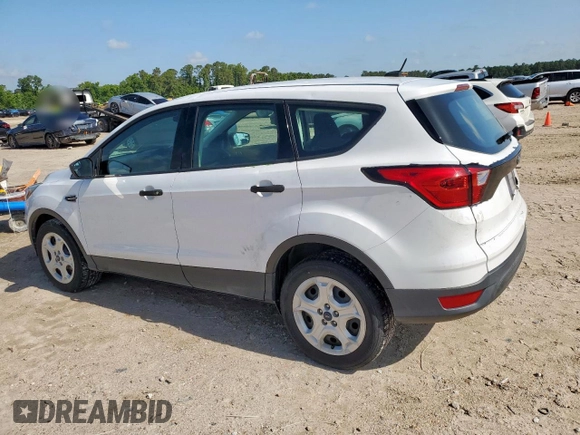 2019 Ford Escape S with VIN 1FMCU0F7XKUA62549, listed as a Copart auction lot 57970495 with 87,839 mi miles and Clean title. Bid and sale history available at DreamBid. Image 2.