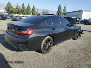 2021 BMW 3 Series 330e with VIN 3MW5P7J03M8C03997, listed as a Copart auction lot 83113614 with 0 mi miles and Salvage Title. Bid and sale history available at carsss.com. Image 3.