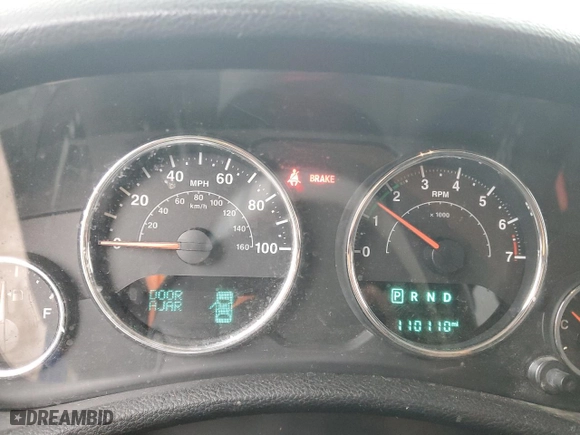 2015 Jeep Wrangler Unlimited Sahara with VIN 1C4BJWEGXFL526853, listed as a Copart auction lot 44904025 with 110,110 mi miles and Salvage Title. Bid and sale history available at carsss.com. Image 9.