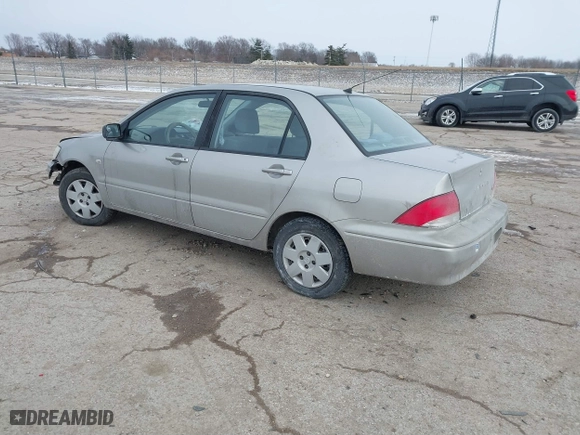 2002 Mitsubishi Lancer ES with VIN JA3AJ26E62U043039, listed as a IAAI auction lot 41600217 with 141,217 mi miles. Bid and sale history available at carsss.com. Image 3.