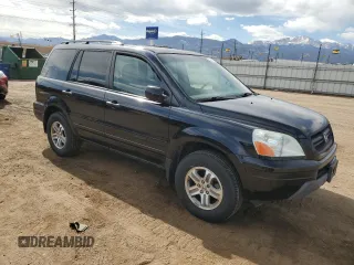 2005 Honda Pilot EX-L z VIN 5FNYF18585B066439, wystawiony jako Copart lot #48514715 z przebiegiem 157 781 mil mil oraz Szkody całkowita. Historia ofert i sprzedaży dostępna na DreamBid. Obrazek 4.