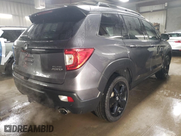 2019 Honda Passport Elite with VIN 5FNYF8H05KB004716, listed as a Copart auction lot 51543905 with 95,973 mi miles and Salvage Title. Bid and sale history available at carsss.com. Image 3.