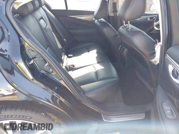 2018 Infiniti Q50 3.0t LUXE with VIN JN1EV7AP1JM355865, listed as a IAAI auction lot 41863684 with 84,336 mi miles. Bid and sale history available at carsss.com. Image 8.