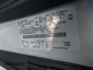 2019 Ford Transit with VIN 1FTYE1ZM6KKA91511, listed as a IAAI auction lot 41300065 with Not Provided miles and . Bid and sale history available at carsss.com. Image 9.