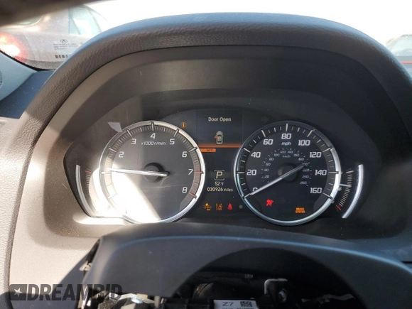 2018 Acura TLX Advance with VIN 19UUB2F79JA000376, listed as a Copart auction lot 43518515 with 30,926 mi miles and Salvage Title. Bid and sale history available at DreamBid. Image 9.