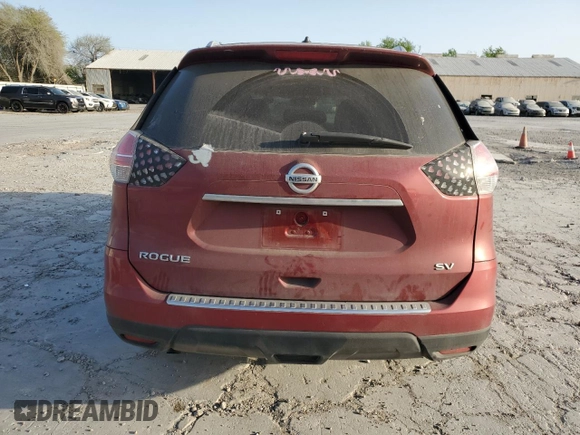 2016 Nissan Rogue SV with VIN JN8AT2MT0GW005836, listed as a Copart auction lot 49987145 with 94,636 mi miles and Salvage Title. Bid and sale history available at carsss.com. Image 6.