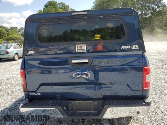 2018 Ford F-150 XL with VIN 1FTFX1E59JKF43398, listed as a Copart auction lot 59488465 with 204,594 mi miles and Salvage title. Bid and sale history available at DreamBid. Image 6.