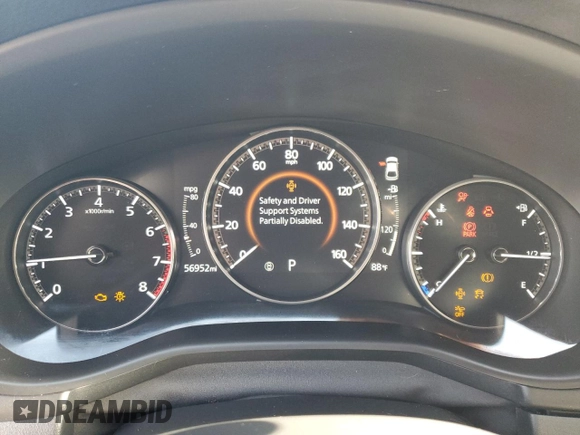 2021 Mazda 3 Premium Plus with VIN JM1BPBNYXM1403126, listed as a Copart auction lot 59971535 with 56,952 mi miles and Salvage title. Bid and sale history available at DreamBid. Image 9.