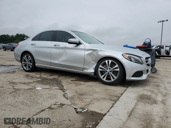 2017 Mercedes-Benz C 300 with VIN 55SWF4JB8HU188472, listed as a Copart auction lot 54317805 with 147,511 mi miles and Salvage Title. Bid and sale history available at carsss.com. Image 4.