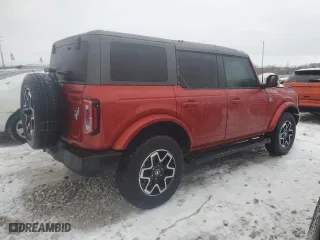 2023 Ford Bronco with VIN 1FMDE5BH3PLB67461, listed as a Copart auction lot 86357644 with 6,613 mi miles and Salvage Title. Bid and sale history available at carsss.com. Image 3.
