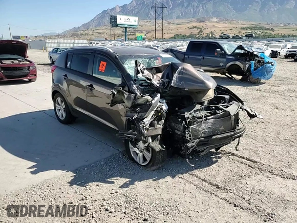 2013 Kia Sportage LX with VIN KNDPBCA23D7371824, listed as a Copart auction lot 60341775 with Not provided miles and Salvage title. Bid and sale history available at DreamBid. Image 13.