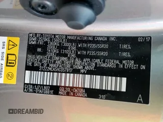 2017 Lexus RX with VIN 2T2ZZMCA5HC057817, listed as a Copart auction lot 65041872 with 34,352 mi miles. Bid and sale history available at carsss.com. Image 10.