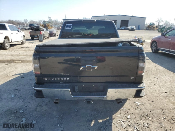 2015 Chevrolet Silverado 1500 LT with VIN 3GCUKRECXFG393139, listed as a Copart auction lot 46625015 with 111,101 mi miles and Salvage Title. Bid and sale history available at carsss.com. Image 6.