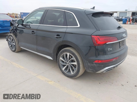 2023 Audi Q5 S line Premium Plus with VIN WA1EAAFY7P2002973, listed as a IAAI auction lot 41635718 with 38,943 mi miles. Bid and sale history available at carsss.com. Image 3.