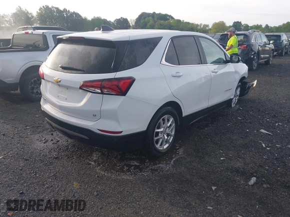 2022 Chevrolet Equinox LT with VIN 3GNAXKEV8NL259157, listed as a IAAI auction lot 42066917 with 38,206 mi miles and . Bid and sale history available at DreamBid. Image 4.