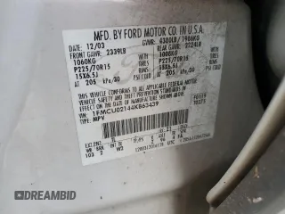 2004 Ford Escape with VIN 1FMCU02144KB63439, listed as a Copart auction lot 85310514 with 275,625 mi miles and Salvage title. Bid and sale history available at DreamBid. Image 13.