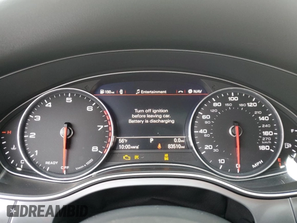 2016 Audi A7 3.0 Prestige with VIN WAU2GAFC8GN076071, listed as a Copart auction lot 48846595 with 83,510 mi miles and Salvage Title. Bid and sale history available at carsss.com. Image 9.