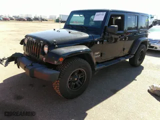 2015 Jeep Wrangler Unlimited Sahara with VIN 1C4BJWEG0FL568237, listed as a IAAI auction lot 41697726 with 82,751 mi miles. Bid and sale history available at carsss.com. Image 17.