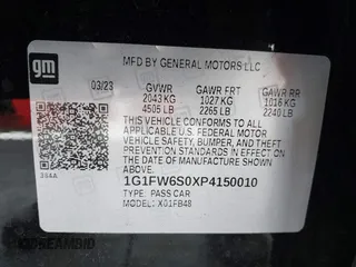 2023 Chevrolet Bolt EV 1LT z VIN 1G1FW6S0XP4150010, wystawiony jako IAAI lot #42256426 z przebiegiem 26 397 mil mil oraz . Historia ofert i sprzedaży dostępna na DreamBid. Obrazek 9.