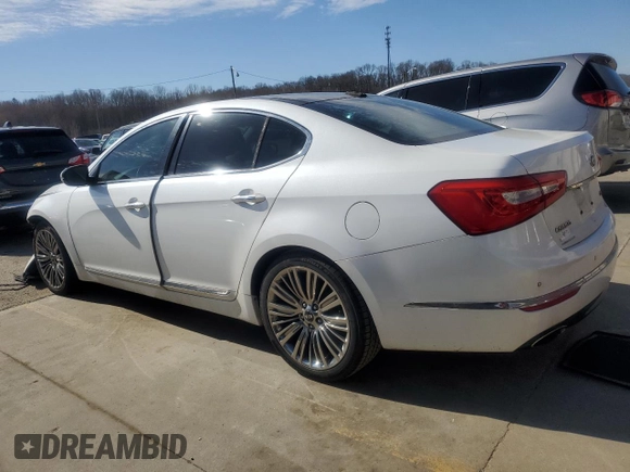 2014 Kia Cadenza Limited with VIN KNALN4D78E5141385, listed as a Copart auction lot 49593545 with 112,991 mi miles and Salvage Title. Bid and sale history available at carsss.com. Image 2.