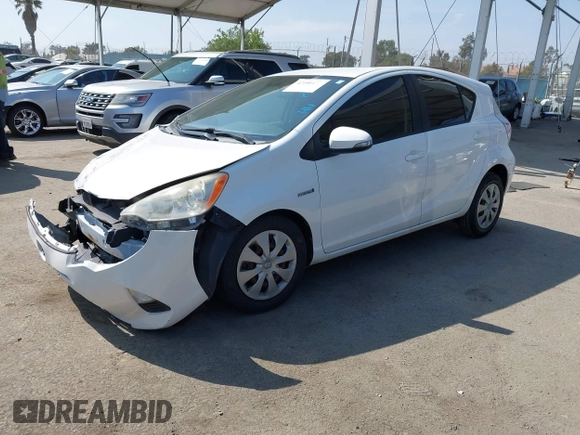 2013 Toyota Prius One with VIN JTDKDTB31D1032302, listed as a IAAI auction lot 42100473 with 155,632 mi miles. Bid and sale history available at carsss.com. Image 17.