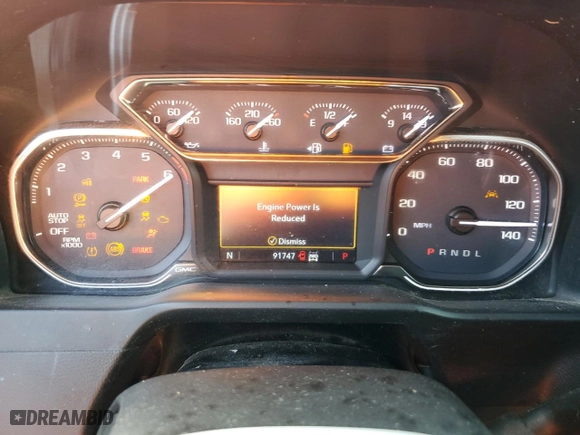 2019 GMC Sierra 1500 SLT with VIN 1GTU9DEL0KZ112829, listed as a Copart auction lot 76674524 with 91,747 mi miles and Salvage Title. Bid and sale history available at carsss.com. Image 9.