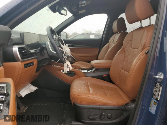 2023 Kia Telluride EX X-Line with VIN 5XYP3DGC7PG404463, listed as a Copart auction lot 49808315 with 24,306 mi miles and Salvage title. Bid and sale history available at DreamBid. Image 7.