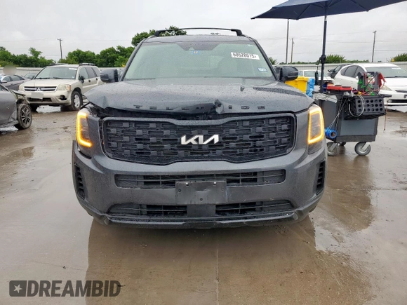 2022 Kia Telluride EX with VIN 5XYP3DHC4NG276226, listed as a Copart auction lot 60528015 with 55,306 mi miles and Salvage title. Bid and sale history available at DreamBid. Image 5.