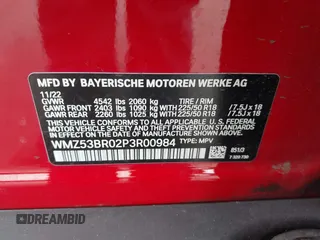 2023 MINI Countryman Cooper S z VIN WMZ53BR02P3R00984, wystawiony jako IAAI lot #42744505 z przebiegiem 27 432 mil mil oraz . Historia ofert i sprzedaży dostępna na DreamBid. Obrazek 9.